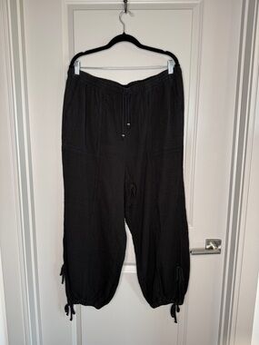 torrid Black Drawstring Beach Coverup Pants